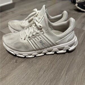 On Running Cream Mesh Sneakers